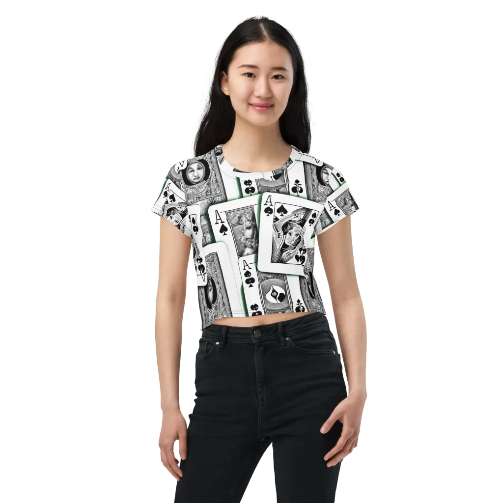 Intense, By Bunny Yeager on Crop Tee — Front