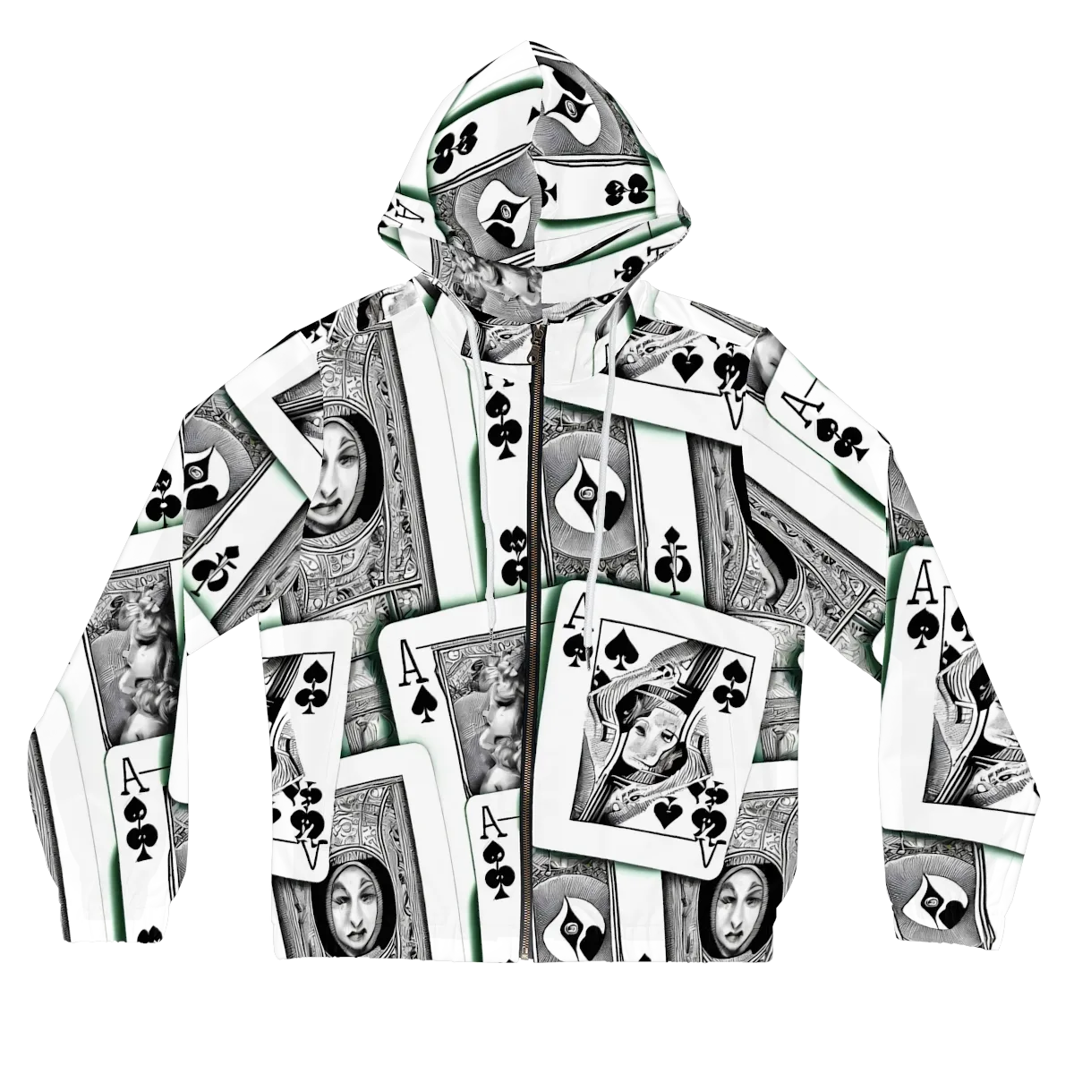 Intense, By Bunny Yeager on Women's Full-Zip Hoodie — Front