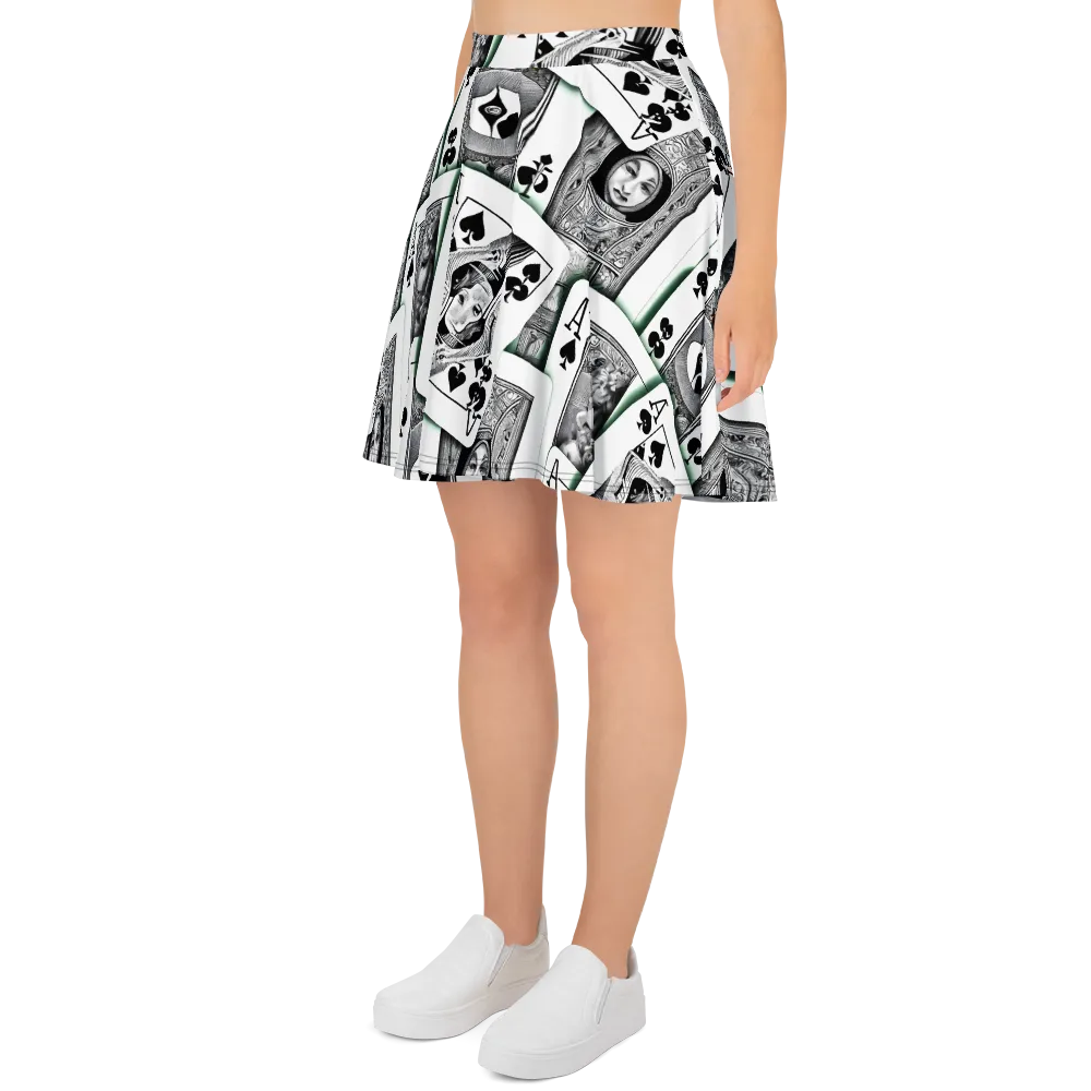 Intense, By Bunny Yeager on Skater Skirt — Left