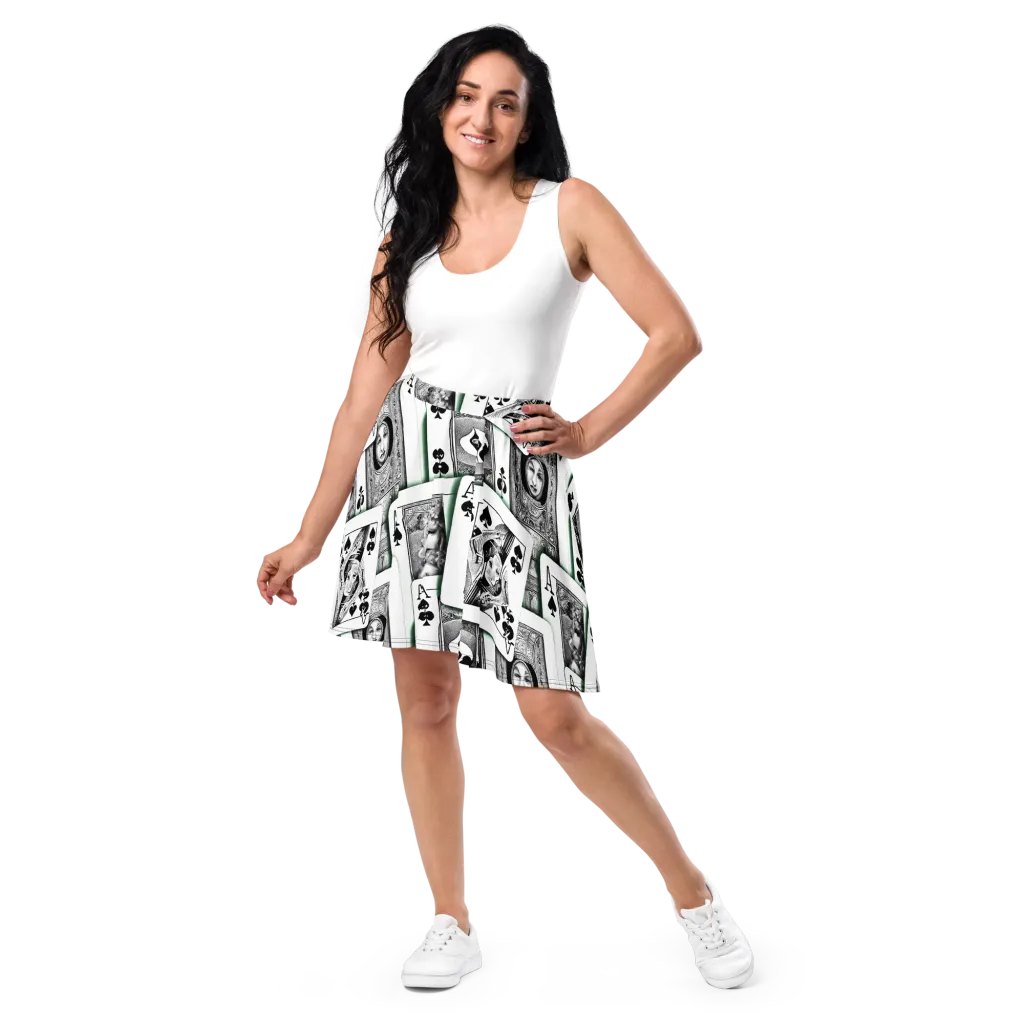 Intense, By Bunny Yeager on Skater Skirt — Front