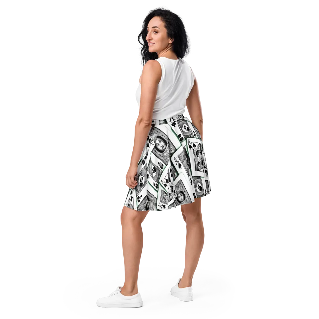 Intense, By Bunny Yeager on Skater Skirt — Back