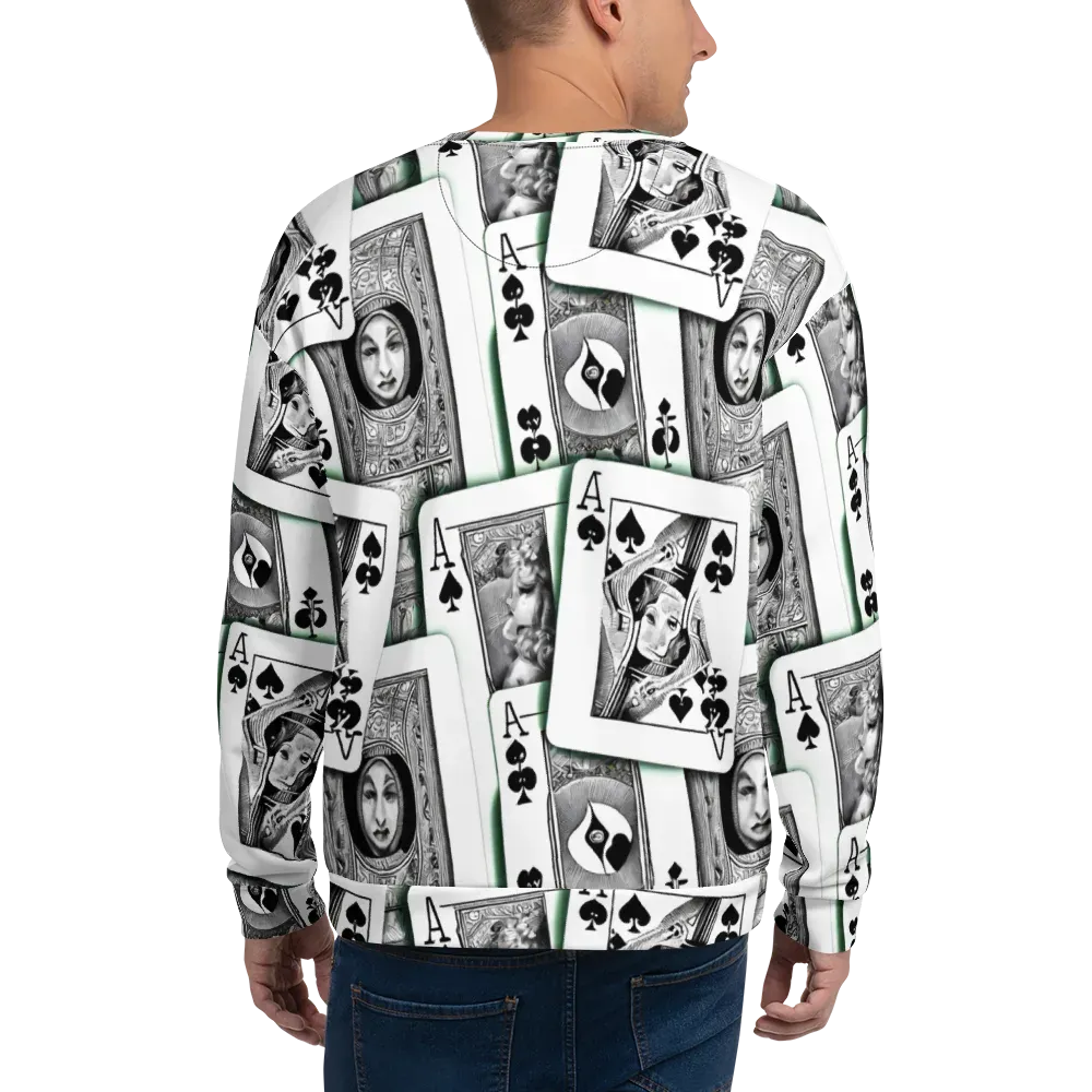Intense, By Bunny Yeager on Sweatshirt — Back