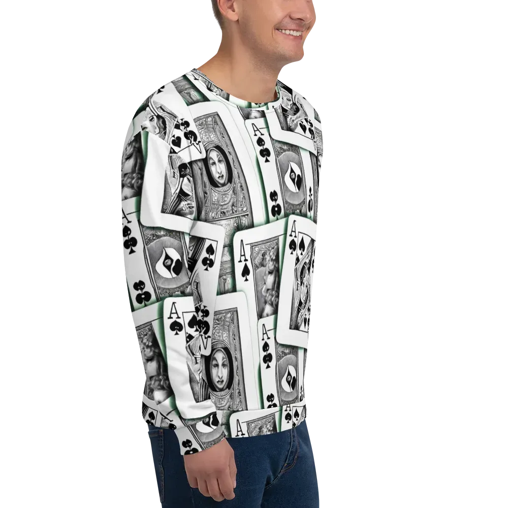 Intense, By Bunny Yeager on Sweatshirt — Right Front