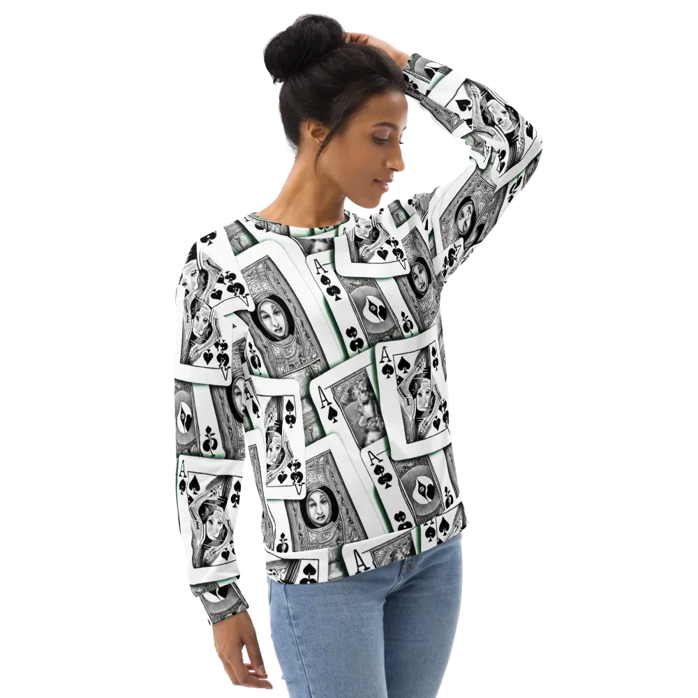 Intense, By Bunny Yeager on Sweatshirt — Right Front