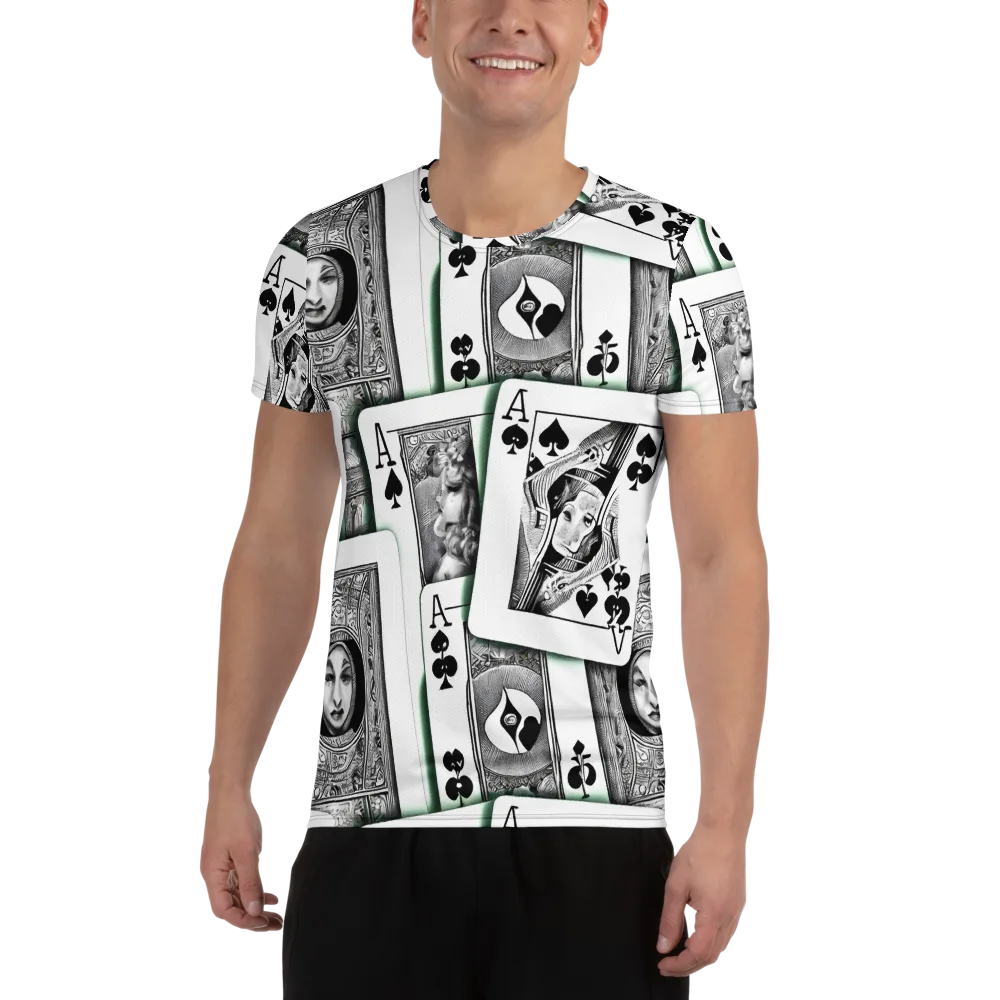 Intense, By Bunny Yeager on Men's Athletic T-Shirt — Front