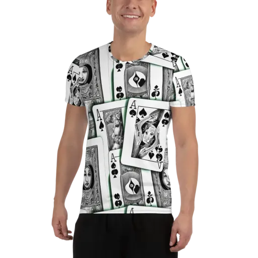 Intense, By Bunny Yeager on a Men's Athletic T-Shirt