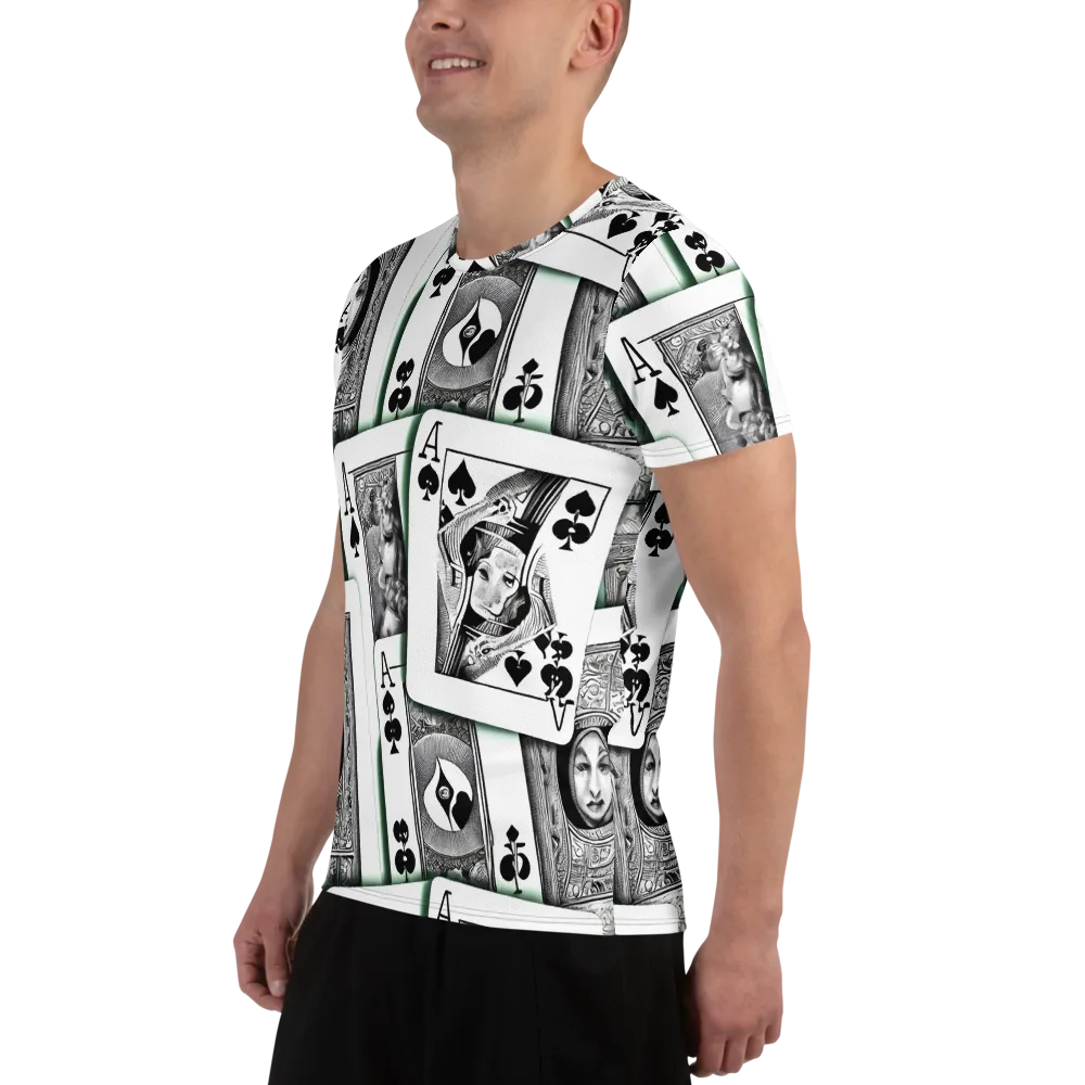 Intense, By Bunny Yeager on Men's Athletic T-Shirt — Left