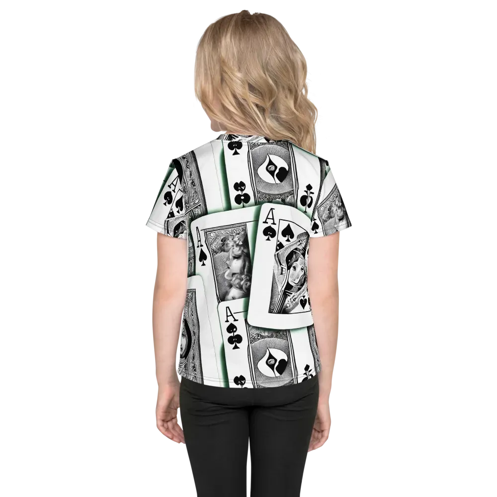 Intense, By Bunny Yeager on Kids Crew Neck T-Shirt — Back