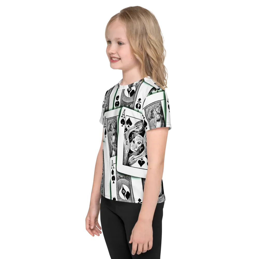Intense, By Bunny Yeager on Kids Crew Neck T-Shirt — Left
