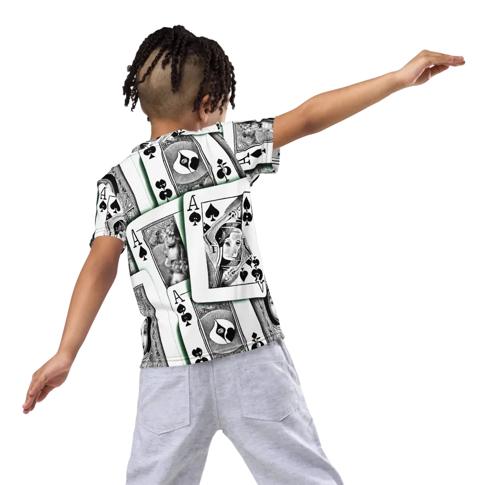 Intense, By Bunny Yeager on Kids Crew Neck T-Shirt — Back