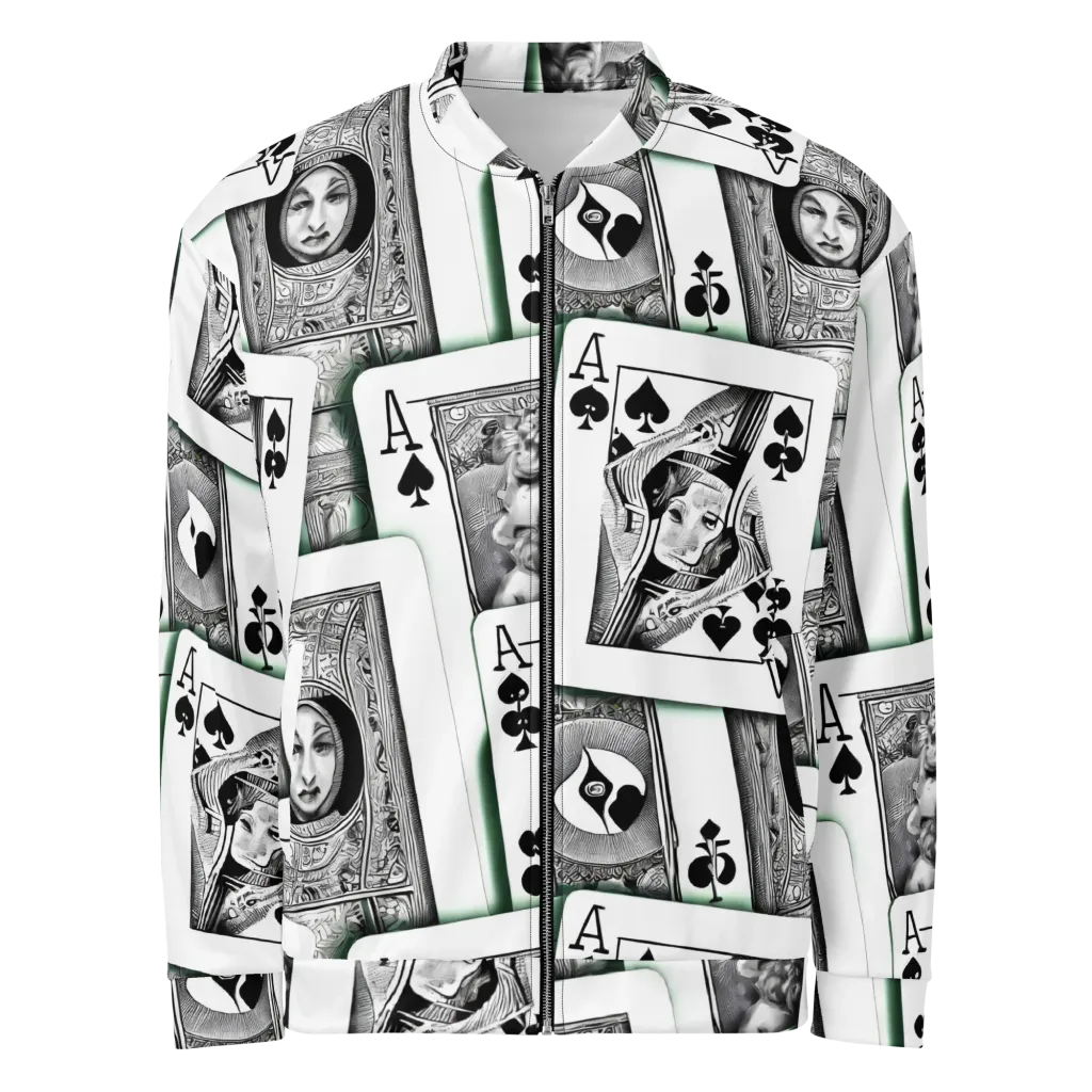 Intense, By Bunny Yeager on Bomber Jacket — Front