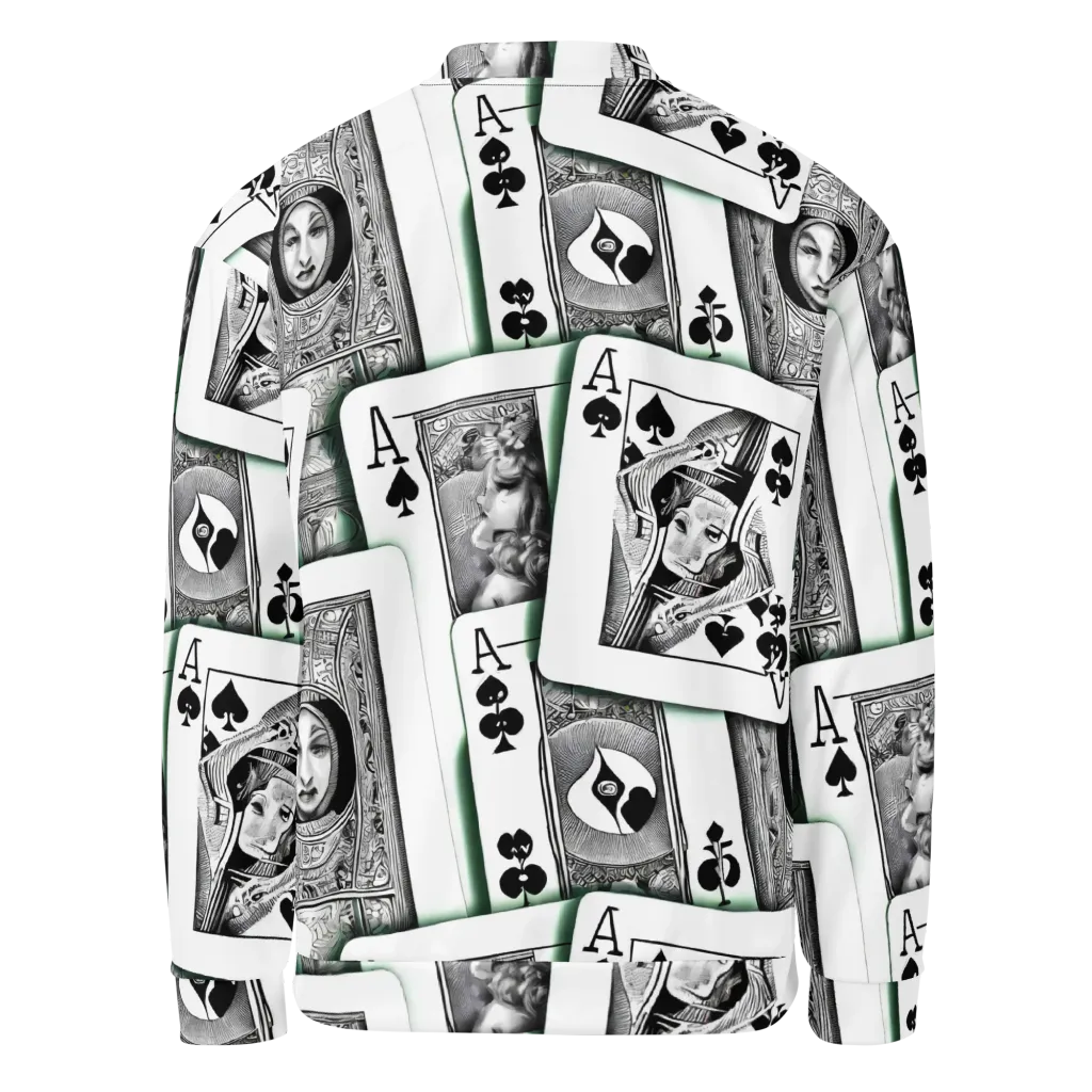Intense, By Bunny Yeager on Bomber Jacket — Back