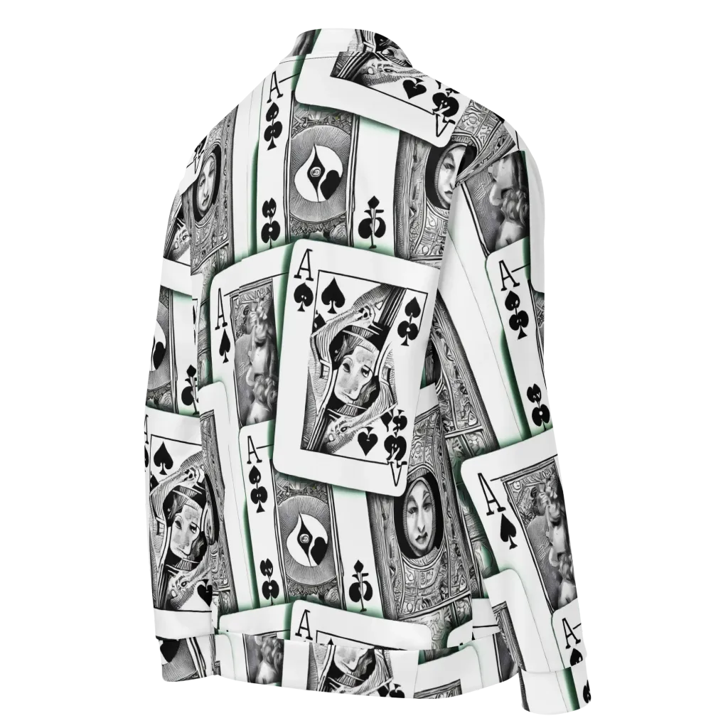 Intense, By Bunny Yeager on Bomber Jacket — Right Back