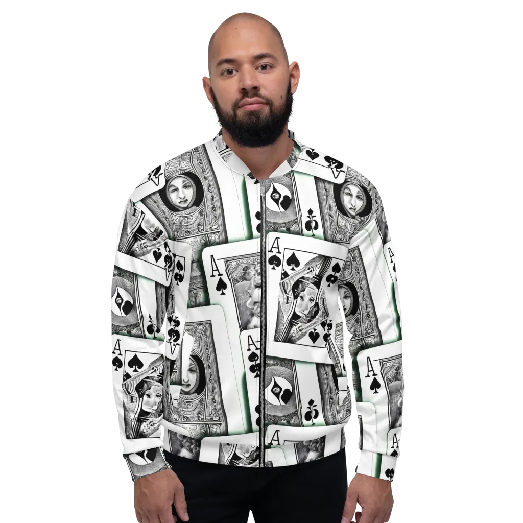 Intense, By Bunny Yeager on Bomber Jacket — Front