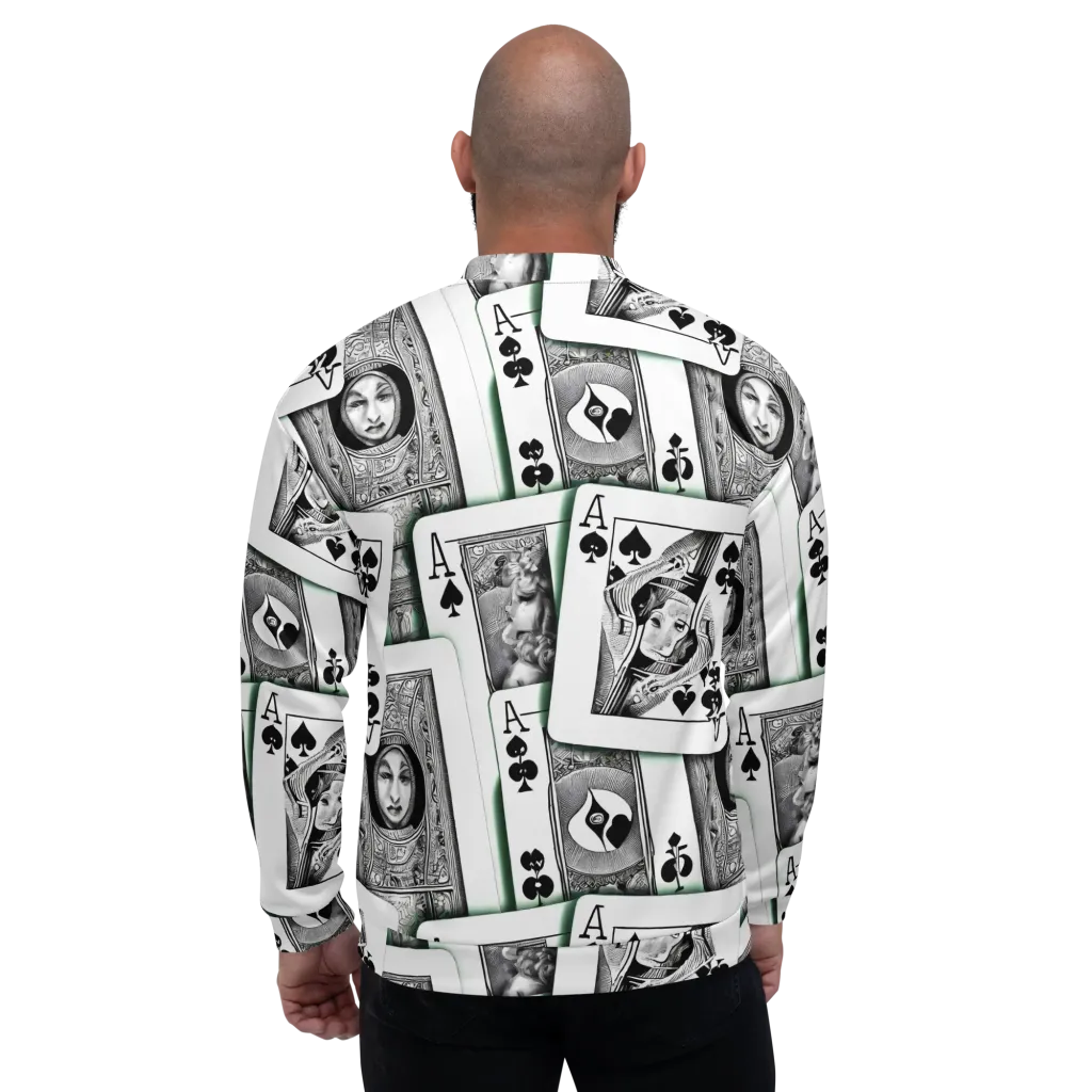 Intense, By Bunny Yeager on Bomber Jacket — Back