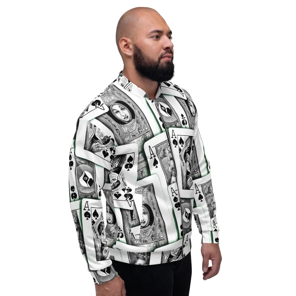 Intense, By Bunny Yeager on Bomber Jacket — Right