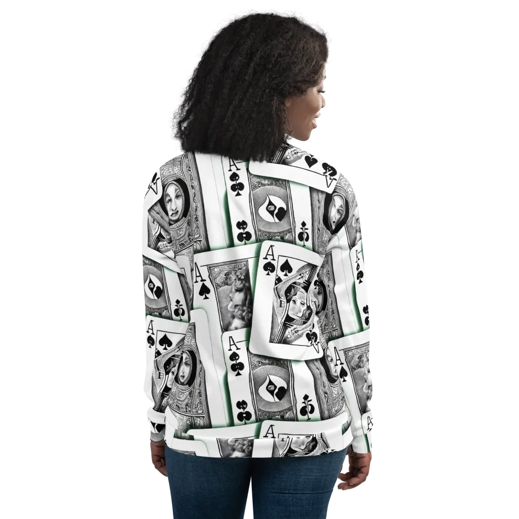 Intense, By Bunny Yeager on Bomber Jacket — Back