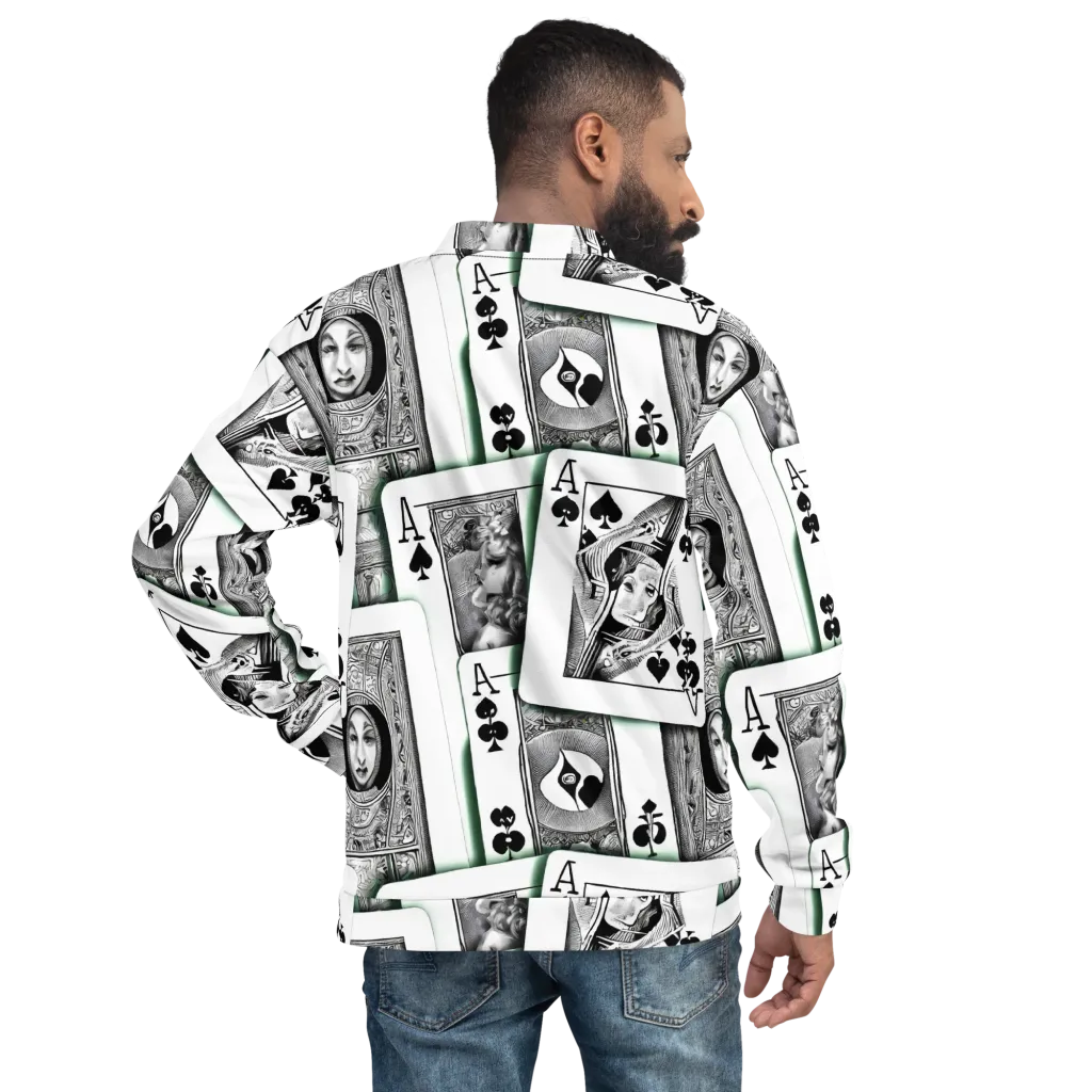 Intense, By Bunny Yeager on Bomber Jacket — Back