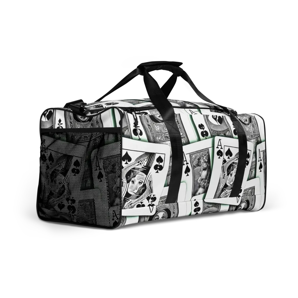 Intense, By Bunny Yeager on Duffle Bag — Right Front