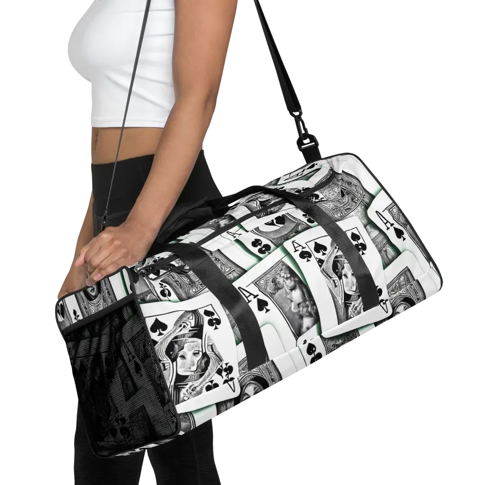 Intense, By Bunny Yeager on Duffle Bag — Front