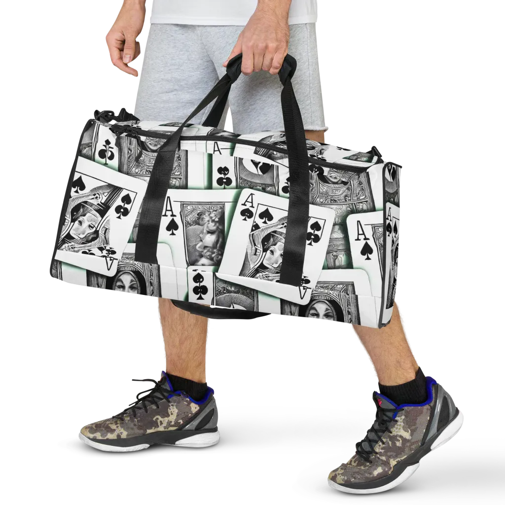 Intense, By Bunny Yeager on Duffle Bag — Front