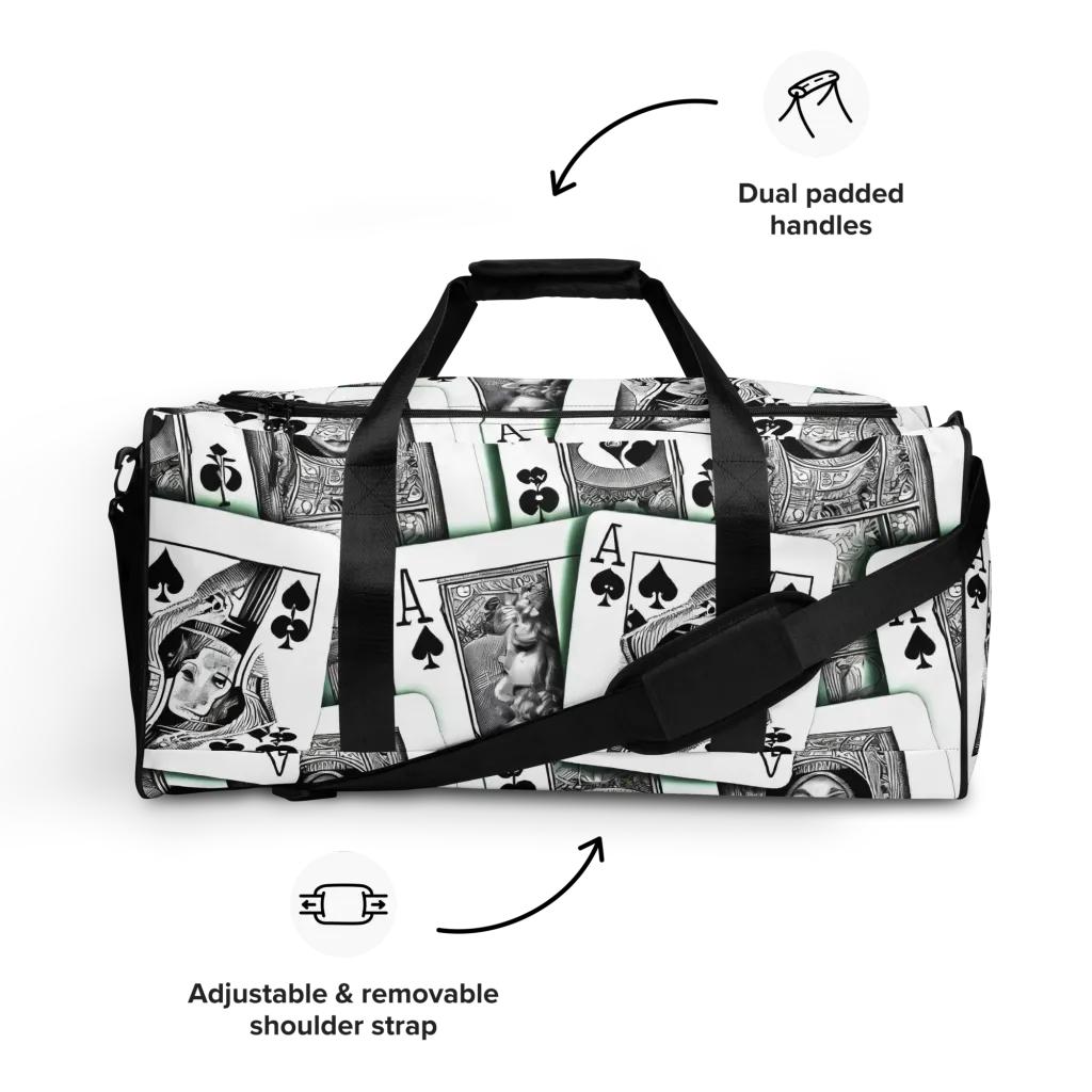 Intense, By Bunny Yeager on Duffle Bag — Front