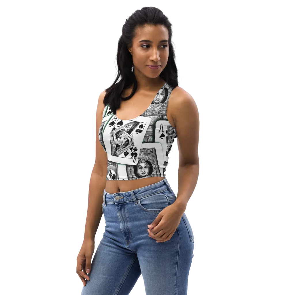 Intense, By Bunny Yeager on Crop Top — Left Front