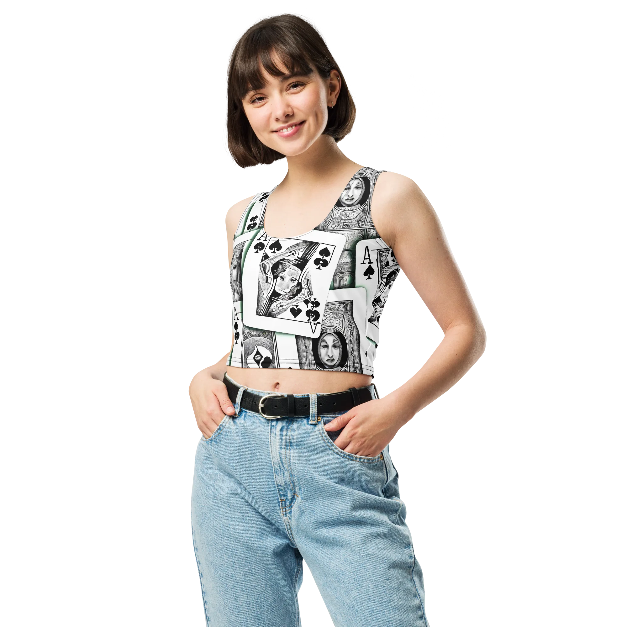 Intense, By Bunny Yeager on Crop Top — Front