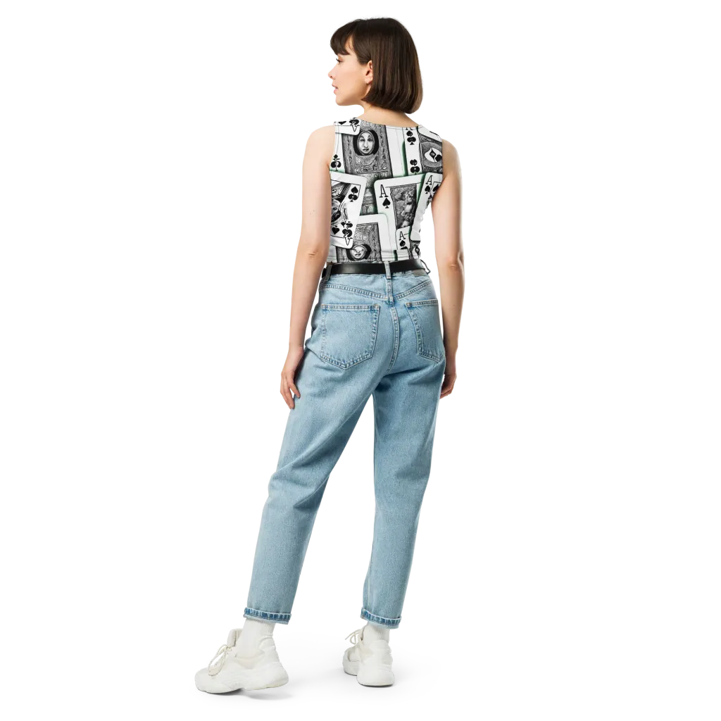 Intense, By Bunny Yeager on Crop Top — Back