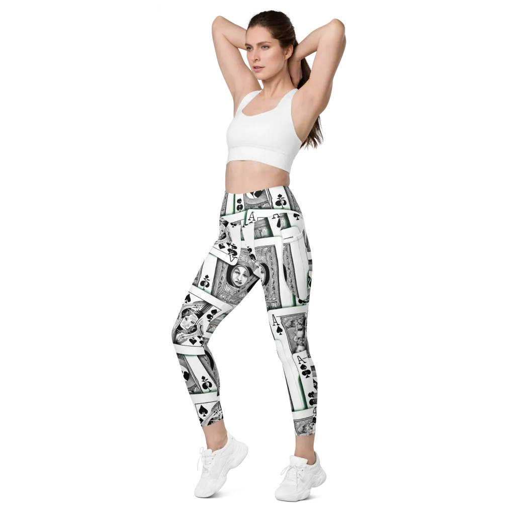 Intense, By Bunny Yeager on Leggings with Pockets — Left Front