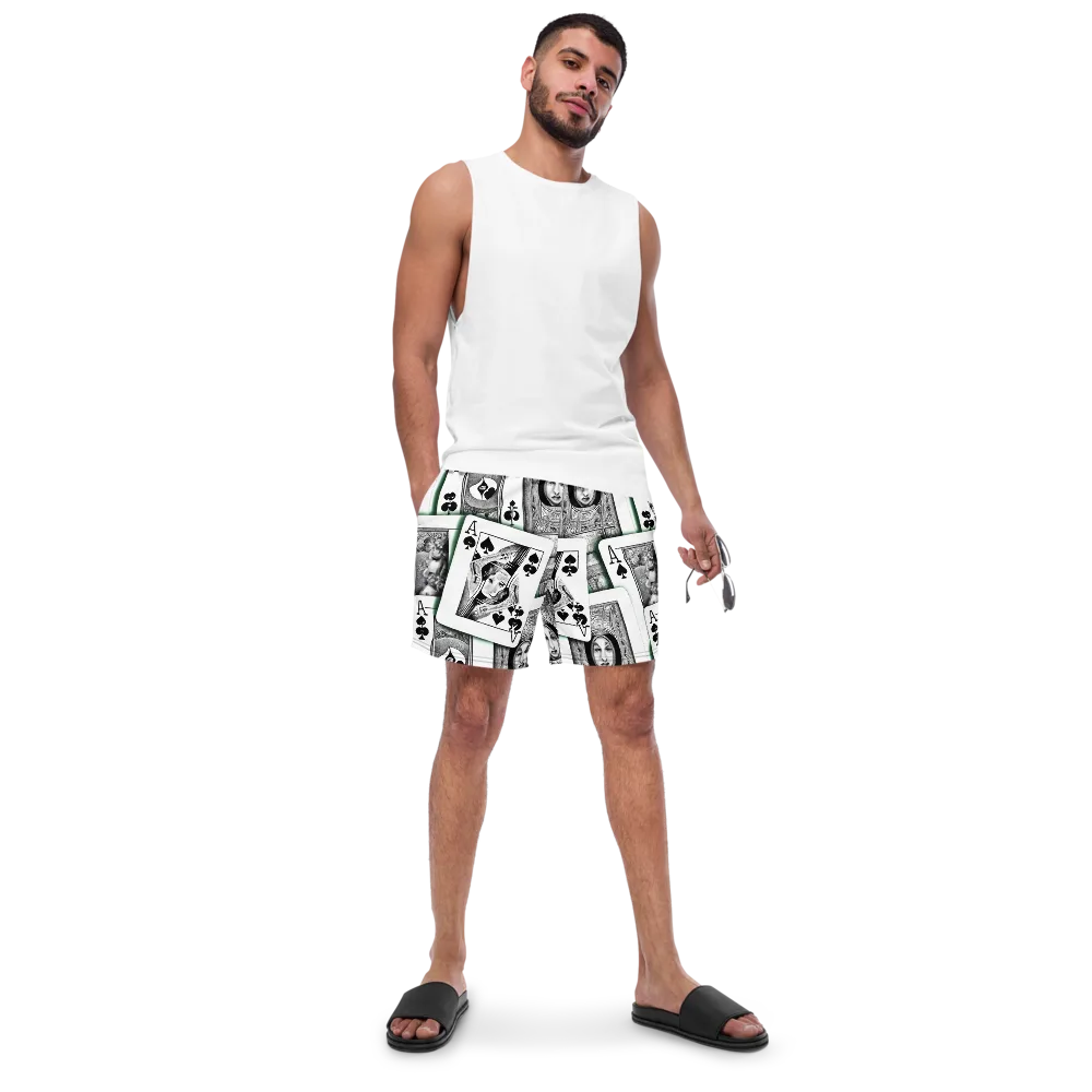 Intense, By Bunny Yeager on Swim Trunks — Front