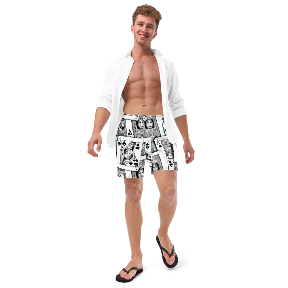 Intense, By Bunny Yeager on Swim Trunks — Front