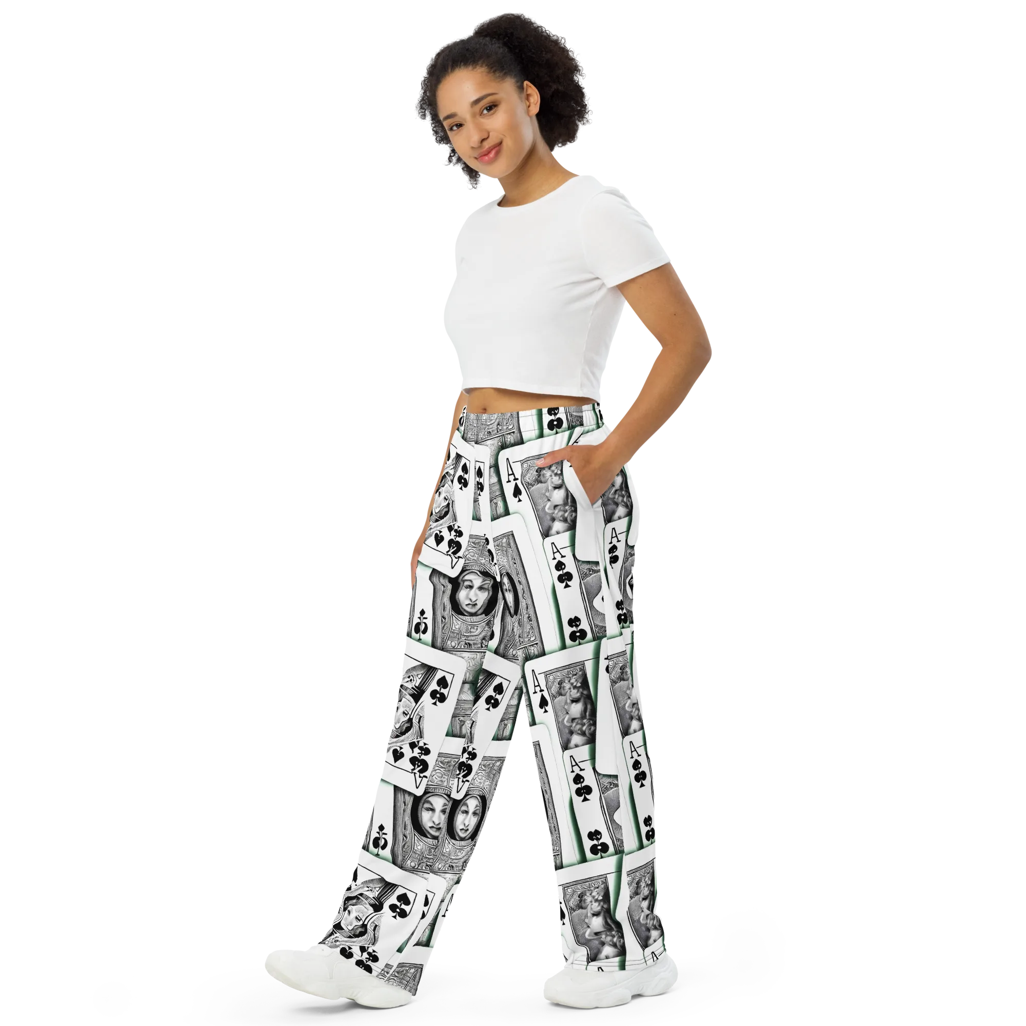 Intense, By Bunny Yeager on Wide-Leg Pants — Left Front