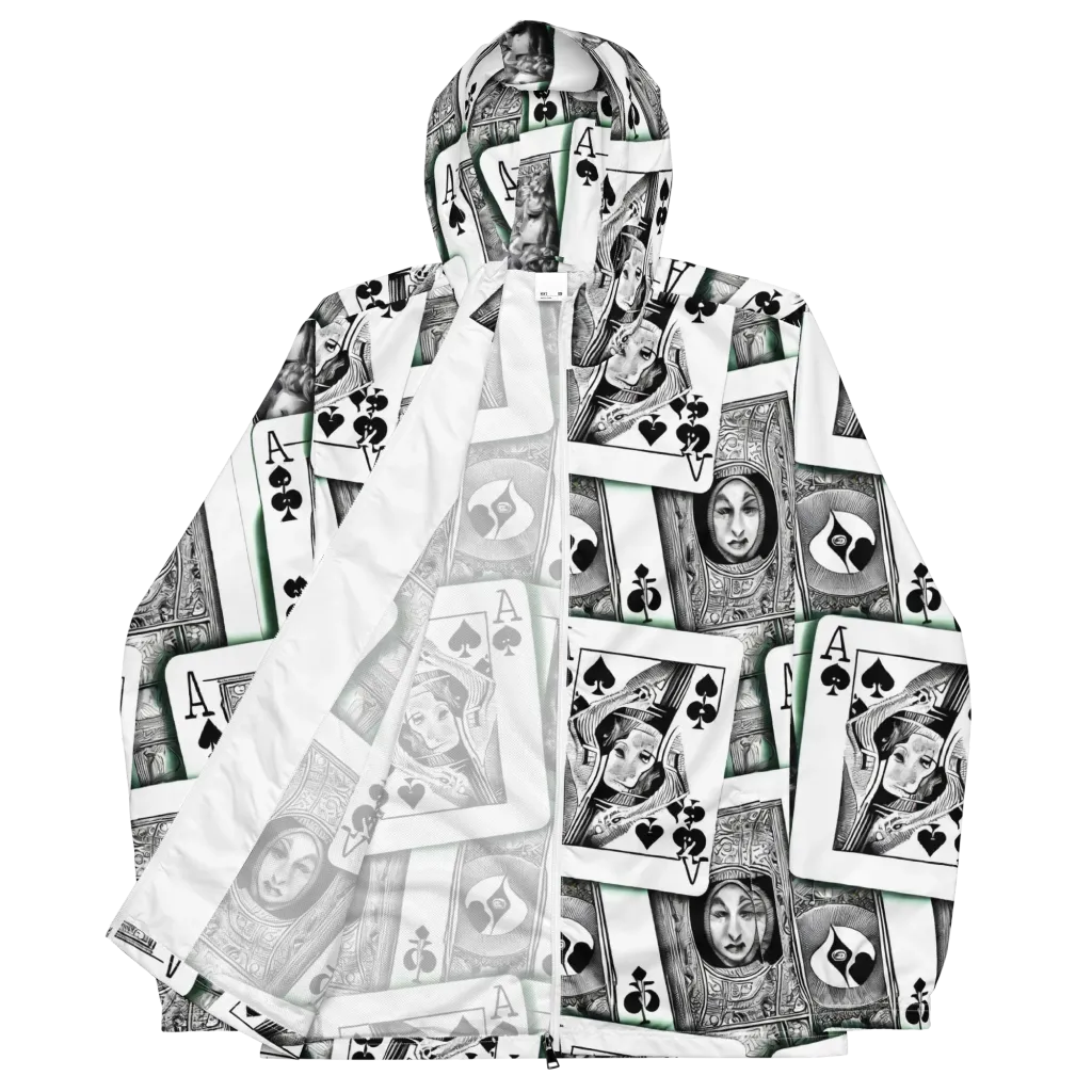 Intense, By Bunny Yeager on Men's Windbreaker — Front