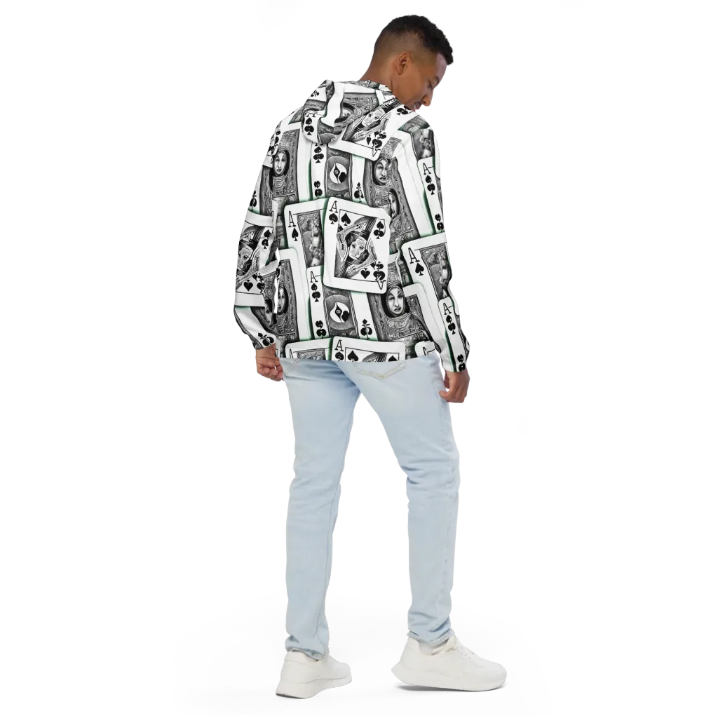 Intense, By Bunny Yeager on Men's Windbreaker — Back