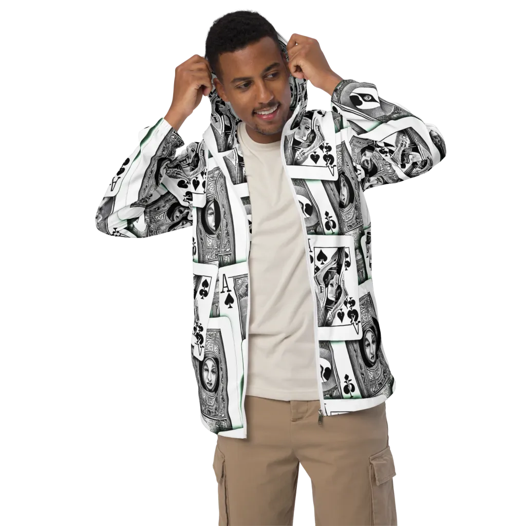 Intense, By Bunny Yeager on Men's Windbreaker — Front