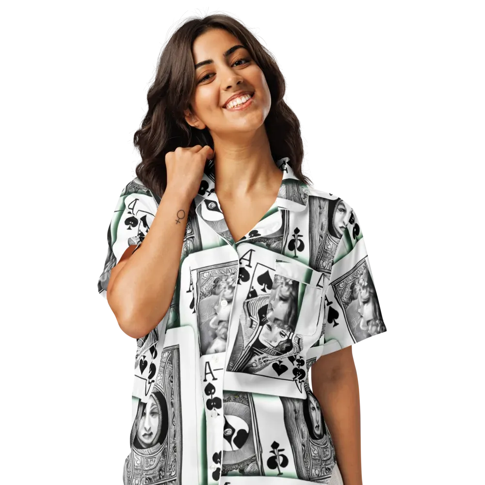 Intense, By Bunny Yeager on Women's Short Sleeve Pajama Top — Front