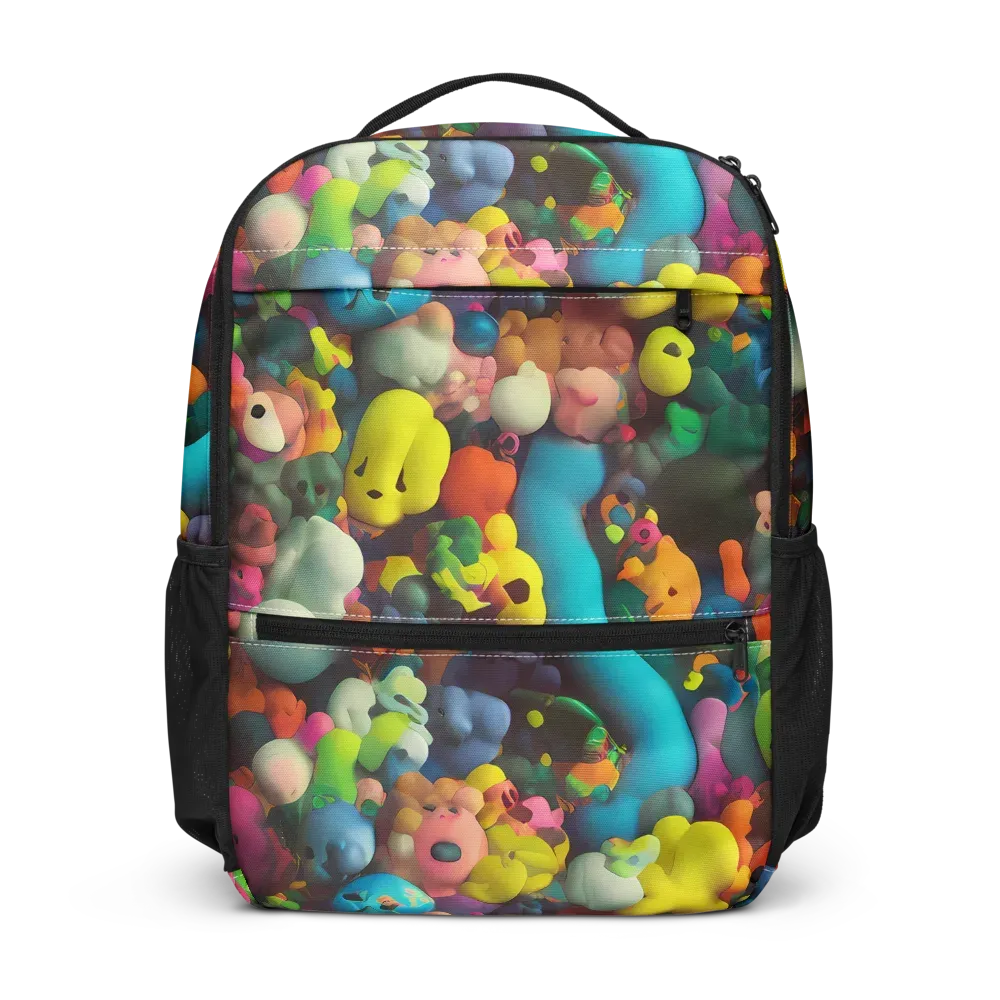 Bubble Pop Art on Utility Backpack — Front