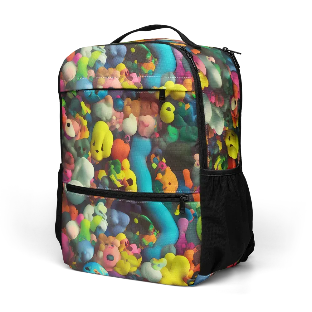 Bubble Pop Art on Utility Backpack — Left Front