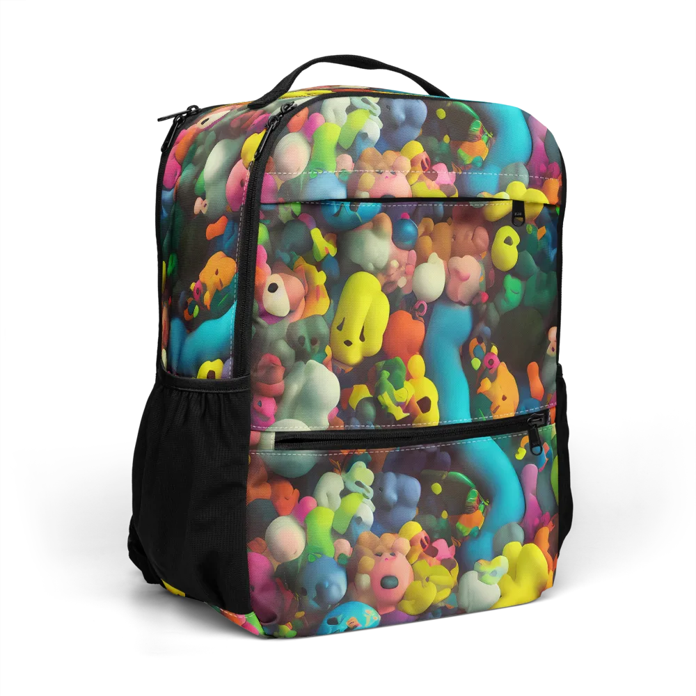 Bubble Pop Art on Utility Backpack — Right Front