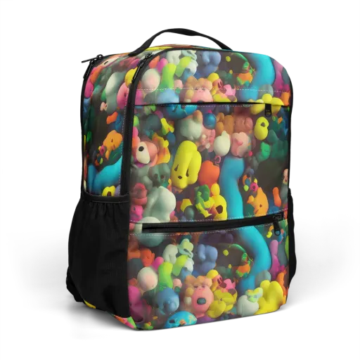 Bubble Pop Art on a Utility Backpack