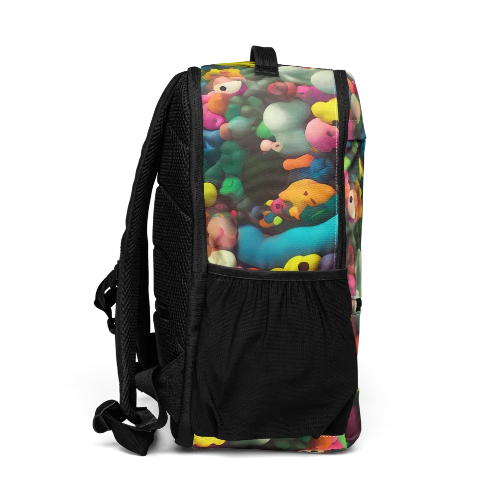 Bubble Pop Art on Utility Backpack — Right