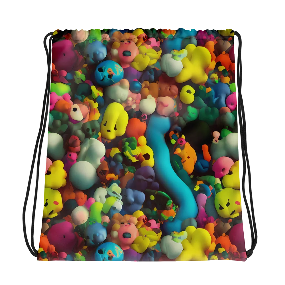 Bubble Pop Art on Drawstring Bag — Photo