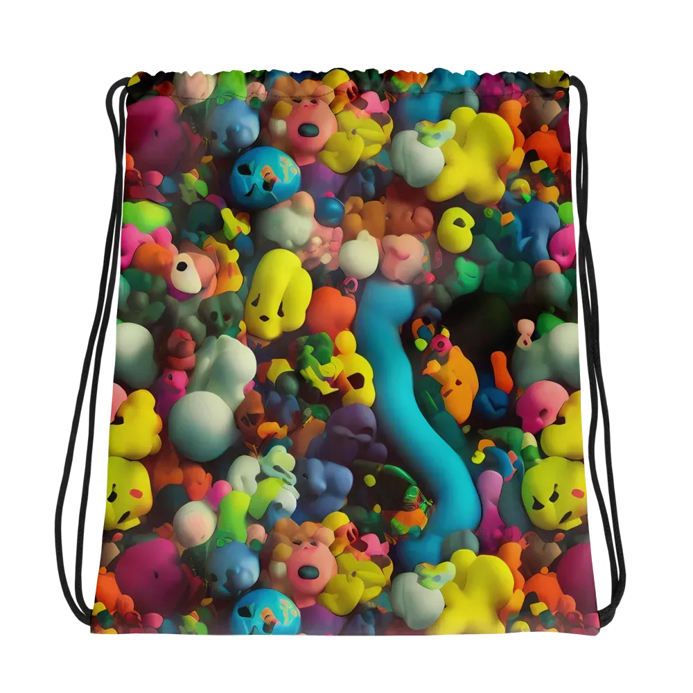 Bubble Pop Art on Drawstring Bag — Photo