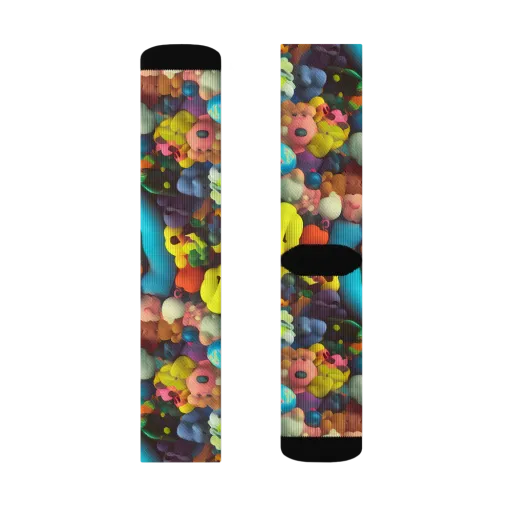 Bubble Pop Art on a Socks