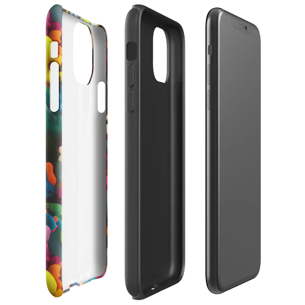 Bubble Pop Art on Tough Case for iPhone® — Right