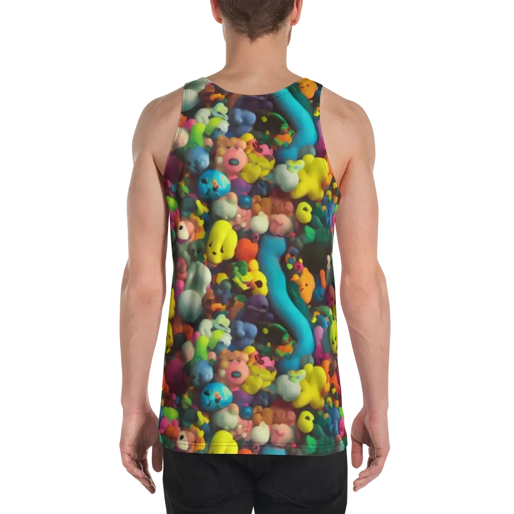 Bubble Pop Art on Men's Tank Top — Back