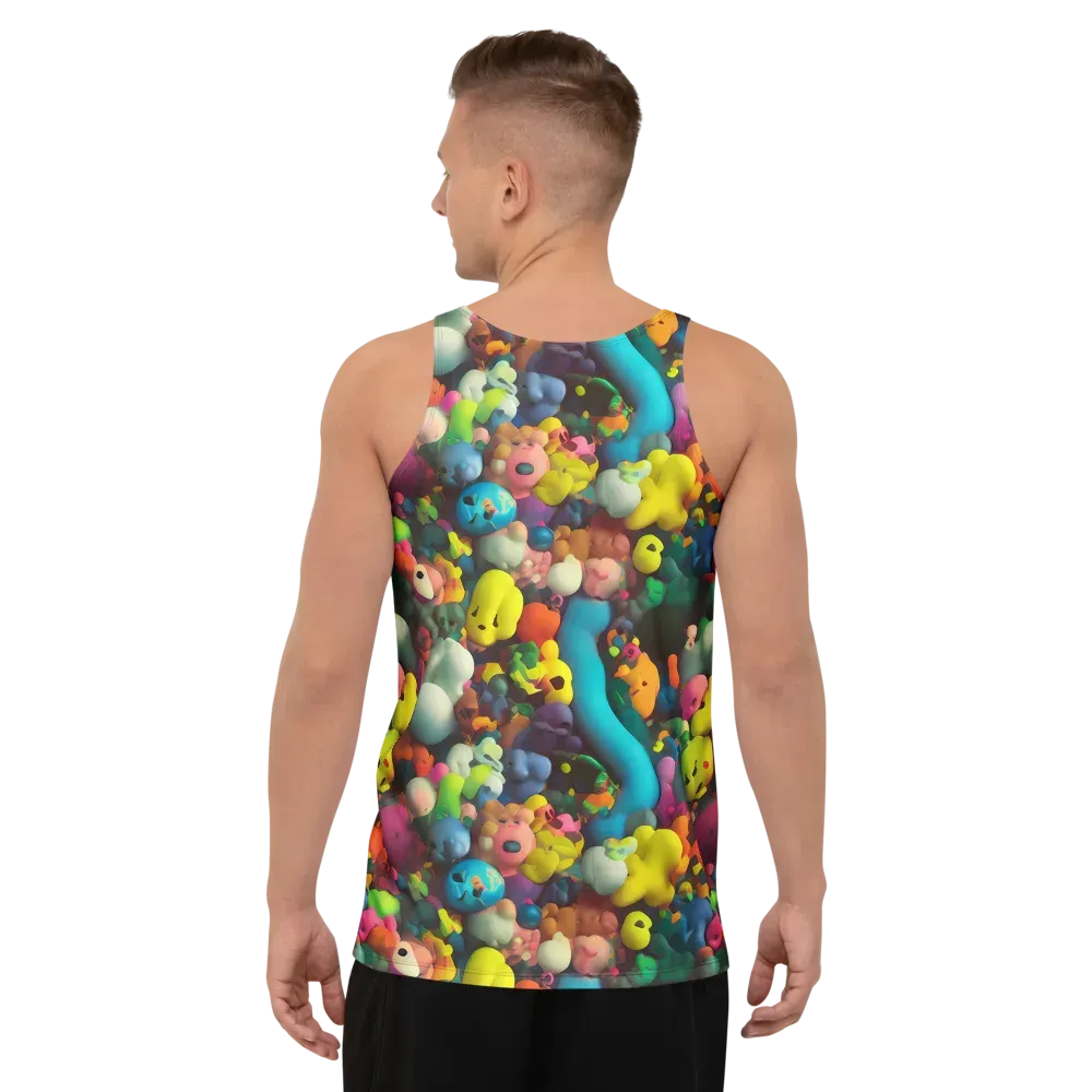 Bubble Pop Art on Men's Tank Top — Back