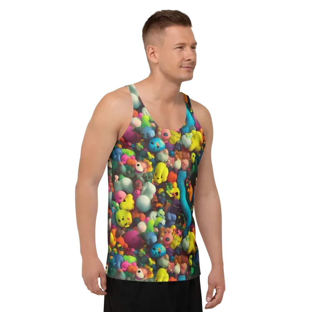 Bubble Pop Art on Men's Tank Top — Right Front