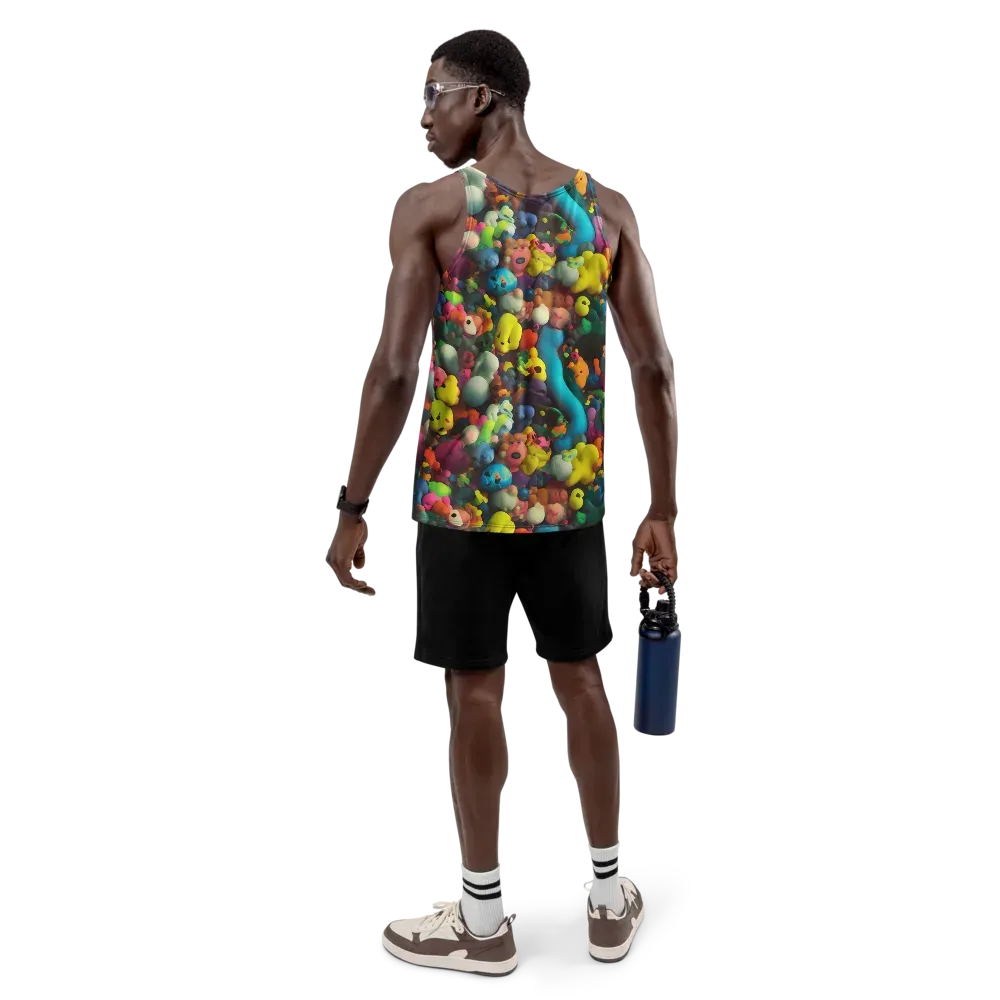 Bubble Pop Art on Men's Tank Top — Back